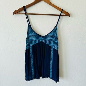 ✨ Bethany Mota | embroidered strap tank top